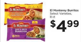 Food 4 Less El monterey burritos offer