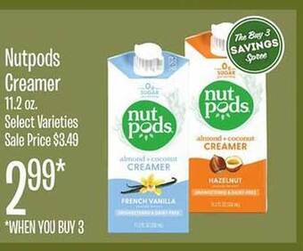 Jewel-Osco Nutpods creamer offer