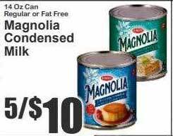 Key Food Magnolia condensed milk offer