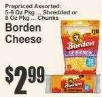 Key Food Borden cheese offer