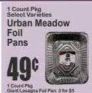 Key Food Urban meadow foil pans offer
