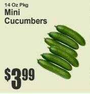 Key Food Mini cucumbers offer