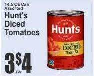 Key Food Hunt's diced tomatoes offer