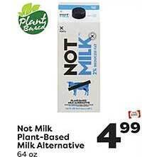 Weis Markets Not milk plant-based milk alternative offer