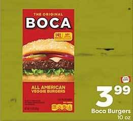 Weis Markets Boca burgers offer
