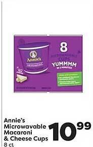 Weis Markets Annie's microwavable macaroni & cheese cups offer