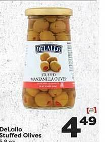 Weis Markets Delallo stuffed olives offer