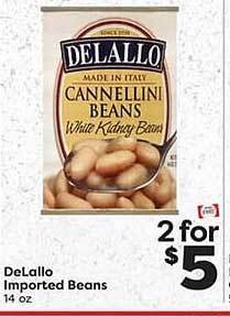 Weis Markets Delallo imported beans offer
