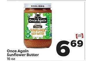 Weis Markets Once again sunflower butter offer