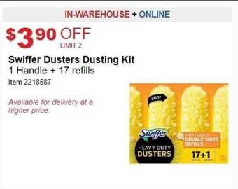 Costco Swiffer dusters dusting kit offer