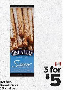 Weis Markets Delallo breadsticks offer