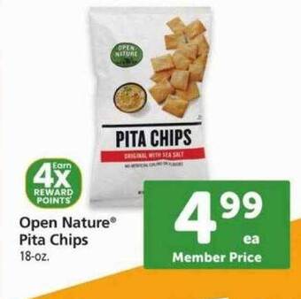 Safeway Open nature pita chips offer