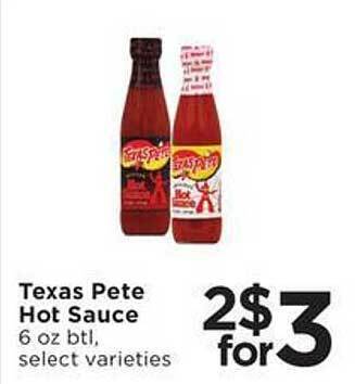SHOPPERS Texas pete hot sauce offer