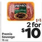 Weis Markets Premio sausage offer