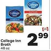 Weis Markets College inn broth offer