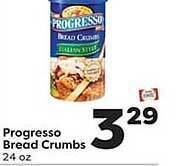 Weis Markets Progresso bread crumbs offer