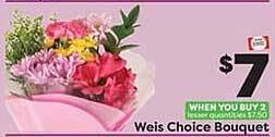 Weis Markets Weis choice bouquet offer