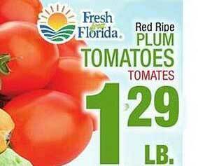 Bravo Supermarkets Plum tomatoes offer