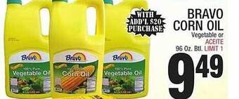 Bravo Supermarkets Bravo corn oil offer