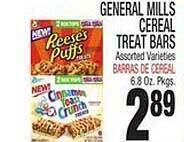 Bravo Supermarkets General mills cereal treat bars offer