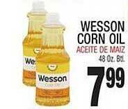 Bravo Supermarkets Wesson corn oil offer