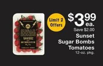 Fairway Store Market Sunset sugar bombs tomatoes offer