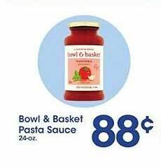 Price Rite Bowl & basket pasta sauce offer