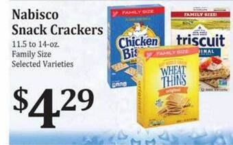 Rosauers Nabisco snack crackers offer
