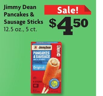 Family Dollar Jimmy dean pancakes & sausage sticks offer