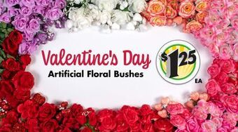 Dollar Tree Floral bushes offer