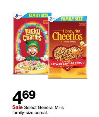Target Select general mills family-size cereal offer