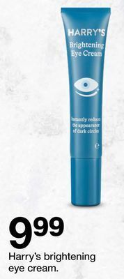 Target Harry's brightening eye cream offer