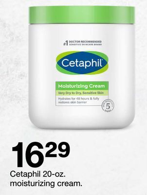 Target Cetaphil 20-oz. moisturizing cream offer