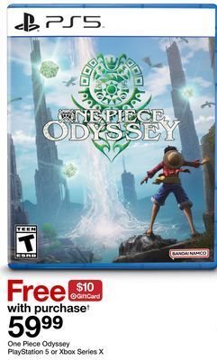 Target One piece odyssey playstation 5 or xbox series x offer