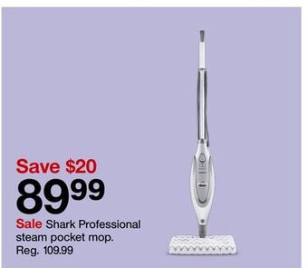 Target Shark professional steam pocket mop offer