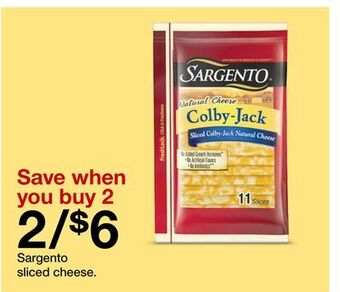 Target Sargento sliced cheese offer