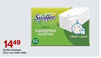 Target Swiffer sweeper 52-ct. dry cloth refills offer