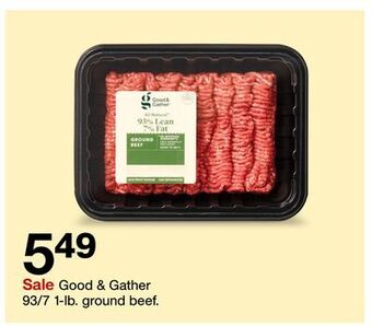 Target Good & gather 93/7 1-lb. ground beef offer