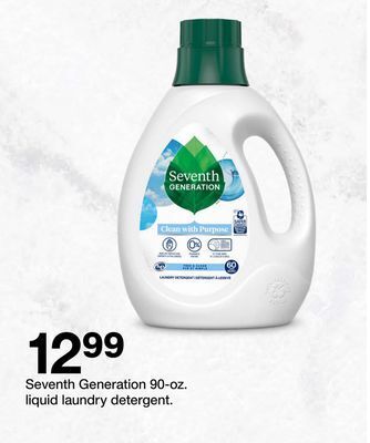 Target Seventh generation 90-oz. liquid laundry detergent offer
