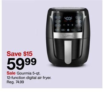 Target Gourmia 5-qt. 12-function digital air fryer offer