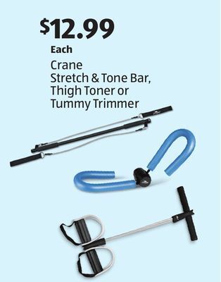 Aldi Crane stretch & tone bar, thigh toner or tummy trimmer offer