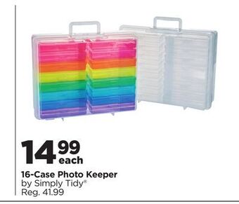 Michaels 16-case photo keeper by simply tidy® offer