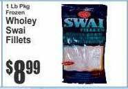 Key Food Wholey swai fillets offer