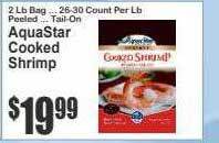Key Food Aquastar cooked shrimp offer