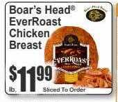 Key Food Boar's head everroast chicken breast offer