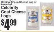 Key Food Celebrity goat cheese logs offer