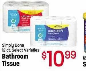 Maceys Simply done bathroom tissue offer