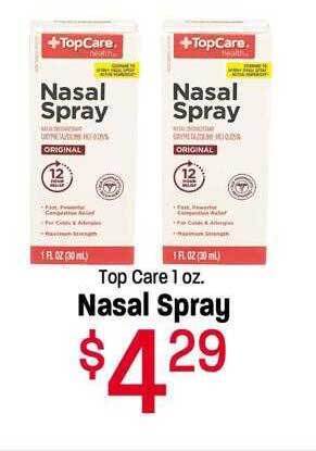 Maceys Top care nasal spray offer