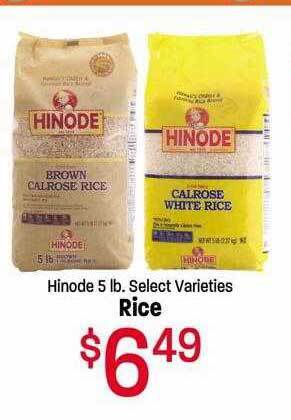 Maceys Hinode rice offer