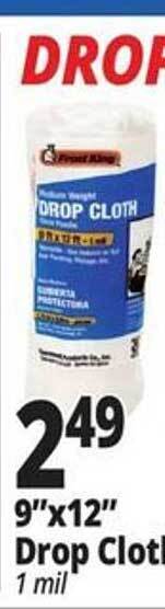 Ocean State Job Lot Drop cloth offer